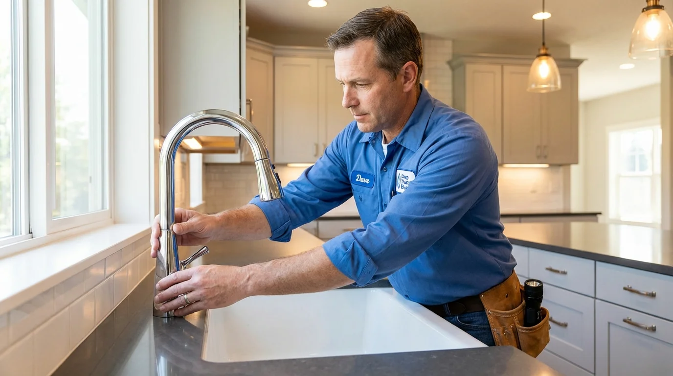 Kitchen faucet installation by Johns Plumbing LLC in Astor